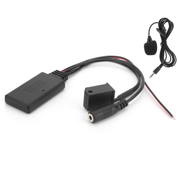 Bluetooth 5.0 AUX Audio -sovitin 8-nastainen mikrofonilla, handsfree-sarja, sopii Ford 5000/6000 CD -stereoihin