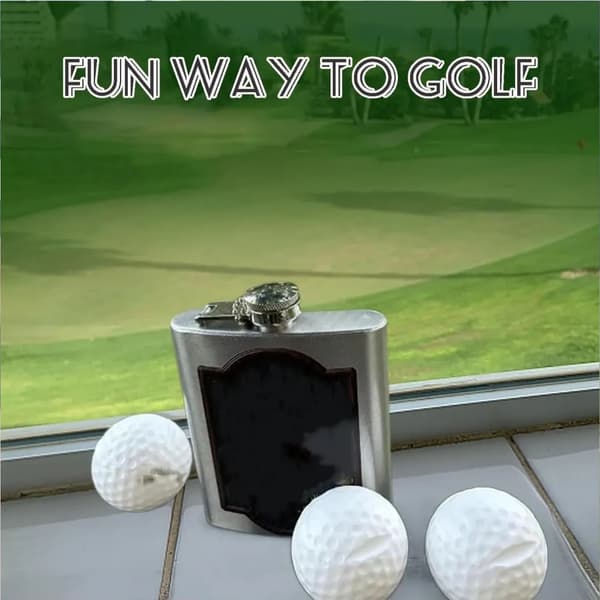 Golfpallon muotoinen shottilasi (3 kpl)