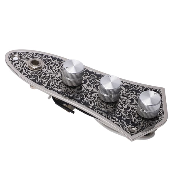 Volume Kontrolplade Metal Ledningsnet Board med Kontaktknap til JB Jazz Basguitar
