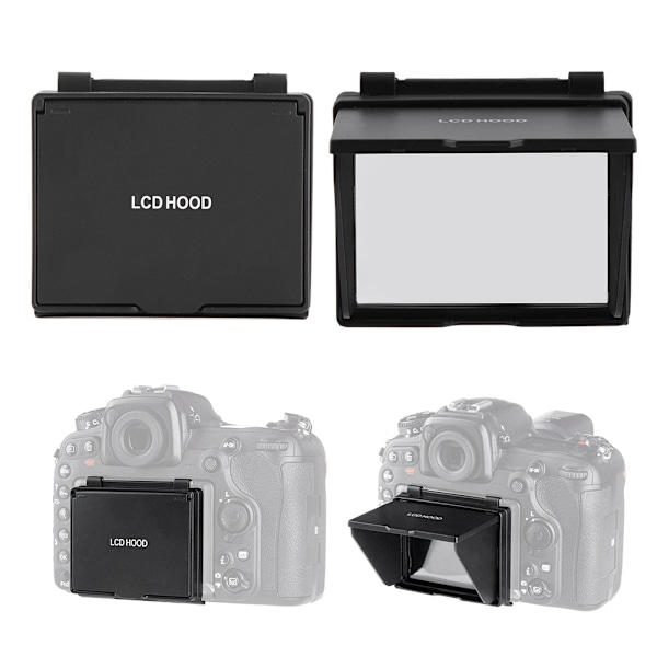 LCD Skärmskydd Pop up Kamera Solskydd Visir Solskydd Huvskydd för Nikon D500