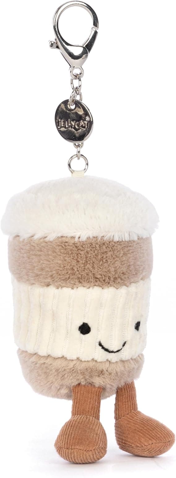 【03】Jellycat Fun To Go Coffee Bag Nøglering, Coffee To Go