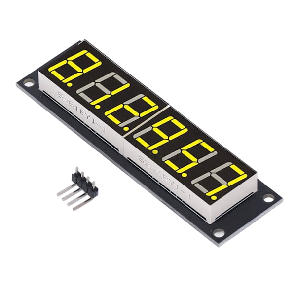 Digital Display Modul 0.56in 6 Siffror 7 Segment TM1637 Displayrör med Gult Ljus