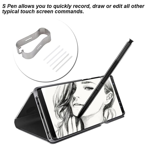 Stylus S Pen Spidser Pen Refill Værktøjssæt til Samsung Galaxy Note 8/9 Tab S3/4 (Hvid)