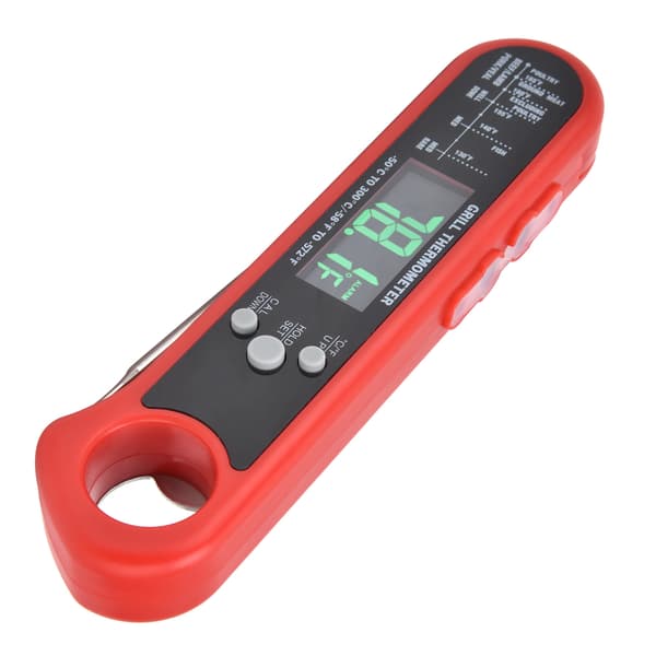 Foldbart Madtermometer Multi Probe Alarm Digitalt Temperaturmeter til Grillovn