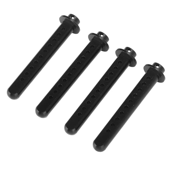 RC aluminium karossfæste Slidstærkt udskiftningsholder til RC bilkarossstolper til Axial SCX10 1/10 RC bil sort