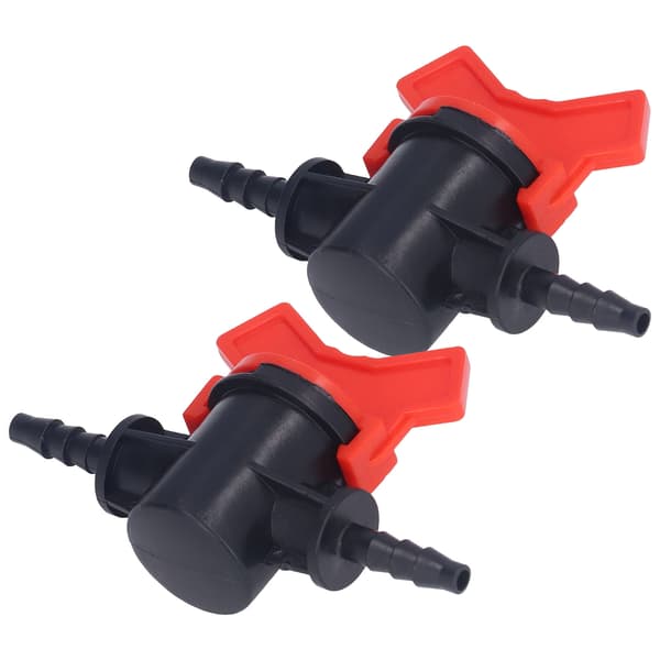 2 st Flödesregulator ABS Plast Vätskekontroll Stoppventil Vattenpump Rak Genomgående Ventil 4mm Ytterdiameter