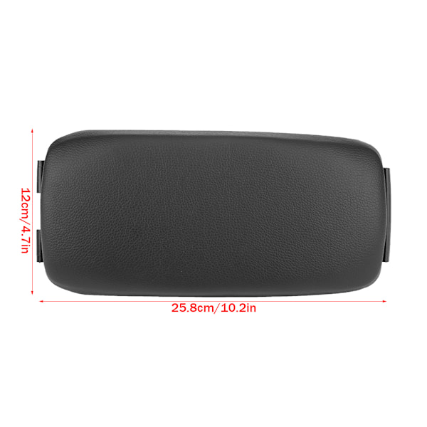 Svart Läder Mittkonsol Armstöd Lock Skydd för Audi A3 8P / A5 2003‑2013