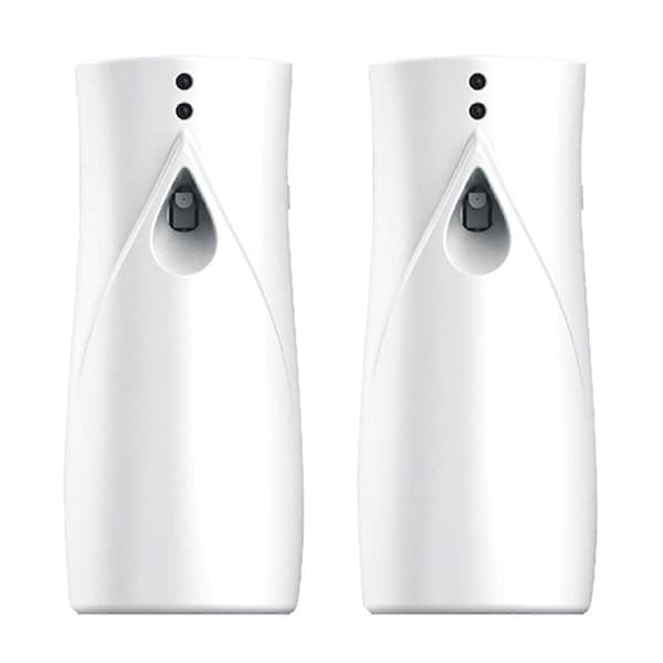 2-pack automatisk parfymdispenser, väggmonterad justerbar sprayintervallluftfräschare för hotellhemmakontor, ABS-material