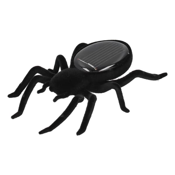 Soldriven Simuleringsspindel Leksaker Livslik Vibration Tarantula Solcellspussel Leksak