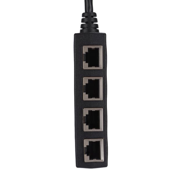 RJ45 Splitter Adapter 1 til 4 Port Glat Transmission Fremragende Forbindelse Netværkskabel Adapter