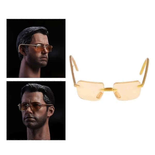 Briller i 1/6 skala af legering - Stilfuldt brille til 12-tommer actionfigurer B