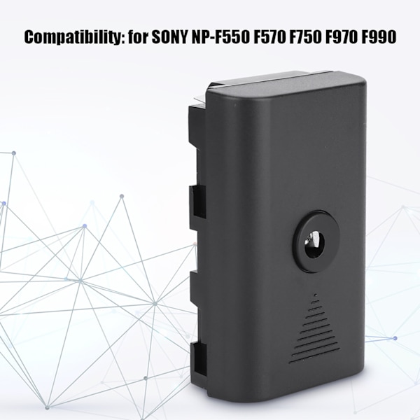 AC Strøm Dummy Batteri Udskiftningsadapter til SONY NP-F550 F570 F750 F970