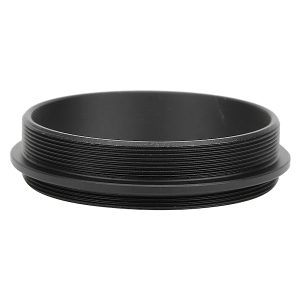M48&#8209;M48 Han til Han Adapter Ring Aluminium Legering Sort 48mm Gevindstigning 0.75mm Tilbehør