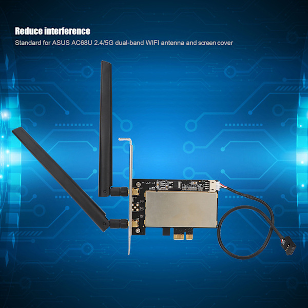Mini PCI E til PCI E Trådløst Netværkskort Adapterkort til Intel 7260HMW / Atheros AR5B225