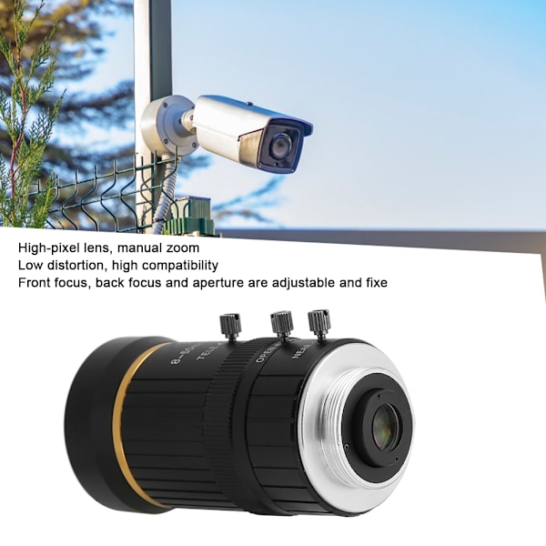 8-50mm 3MP 1/2 Manuel Blænde C Mount Sikkerhedskameraobjektiv CCTV
