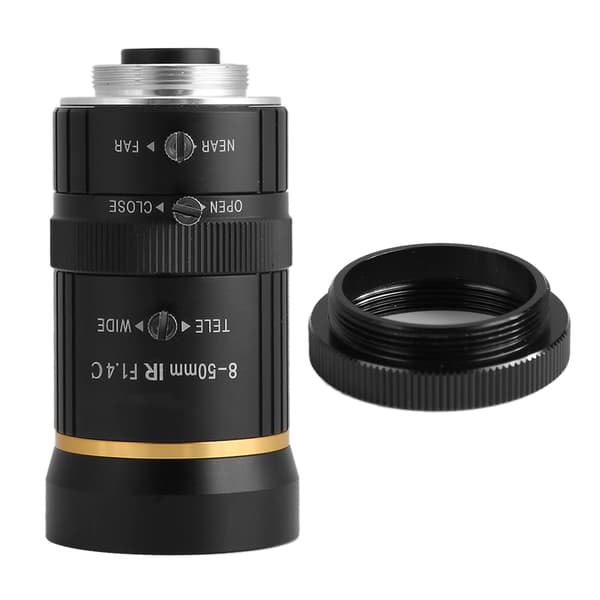 8-50mm 3MP 1/2 Manuellt Bländare C-Mount Säkerhetskameralins CCTV