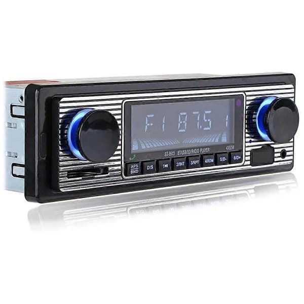 Autoradio Bluetooth Vintage Langaton MP3 Multimediasoitin AUX USB FM 12V Klassinen Stereo Audio
