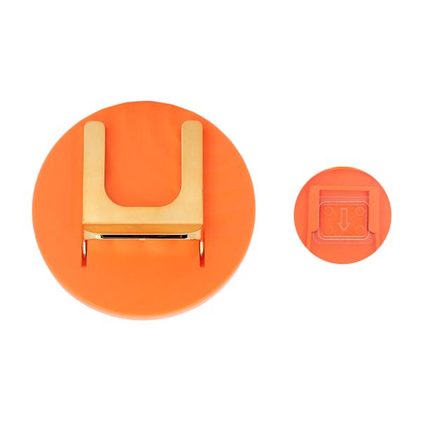 Hårfönshållare Stativ Väggmonterad Självhäftande Vikbar Hårfön Rack Organizer för Badrum Orange