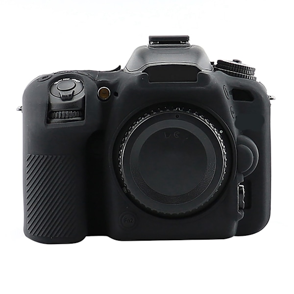 Til Nikon D7500 Kamerahus Cover Blød Silikone Beskyttende Sort