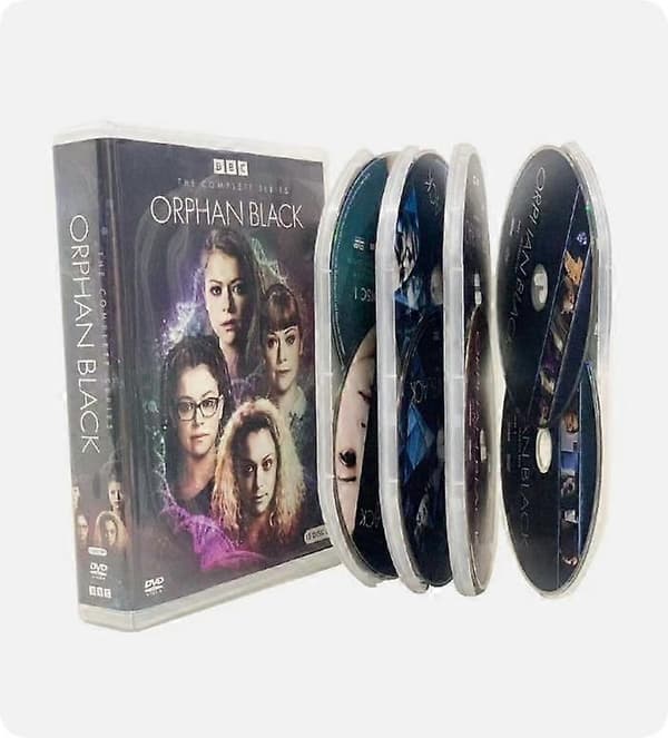 【03】ORPHAN BLACK The Complete Series Sæson 1-5 ( DVD 2017 15-disc boksæt ) engelsk version