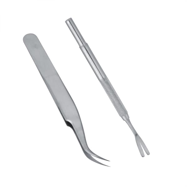 2 stk. Pet Dog Tick Remover Kit Rustfrit stål Pincet Tick Fjernelsesværktøj