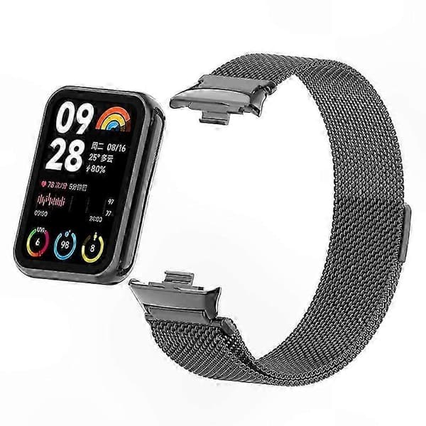 Magnetisk Milanese Loop-rem i rustfrit stål med stik til smart aktivitetsmåler Multicolor Style B