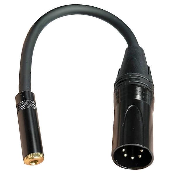 Han 5-polet XLR balance til 3,5 mm hun lydkabel til scene og hovedtelefoner
