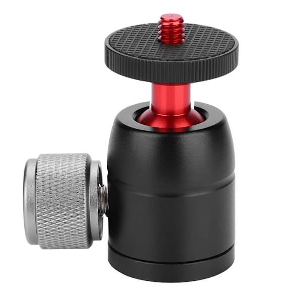 Aluminiumlegering 360° Vridbar Mini Kulled 1/4\" Skruvfäste för DSLR Kamera Stativ
