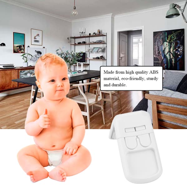 5 st Skåpslådor Dörrlås Barn Barn Skydda Säkerhet Hem Olyckssäker Lås (Vit)