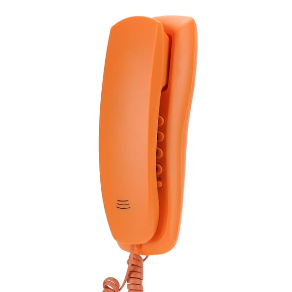 kxT628 Bærbare tynde telefon til hjemmekontoret, enkeltlinjet fastnettelefon, orange