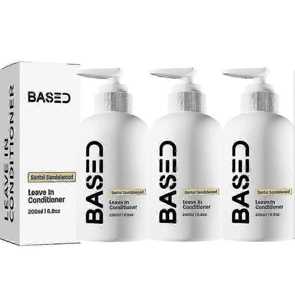 【03】Based Bodyworks Leave-In Conditioner - Moisturizing and Strengthening Formula for Healthy Hair (3 pcs)