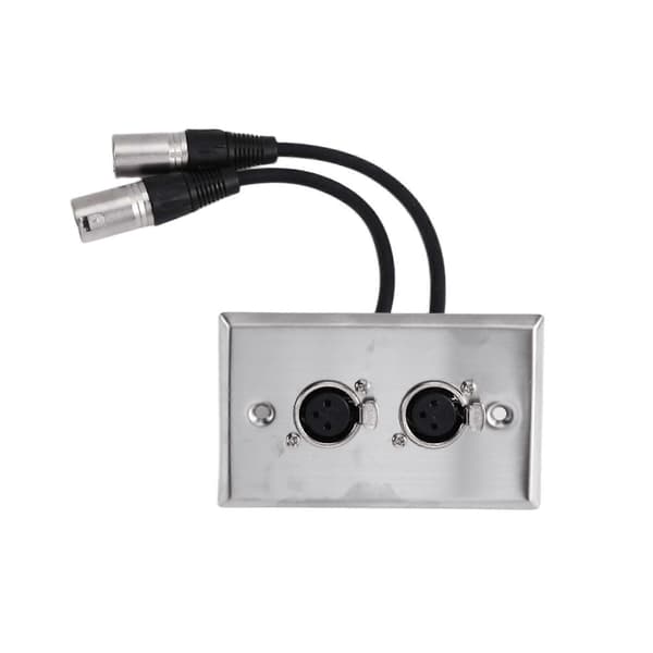 Kaksois-XLR-naaras-XLR-uroskaapeli ääniseinälevyyn