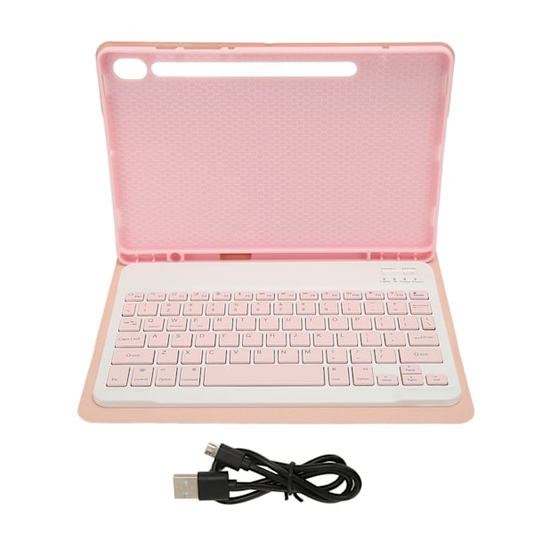 Tabletin näppäimistö BT-yhteys PU-nahkaa Tarkat leikkaukset Vedenpitävä langaton näppäimistö Tab S9 11 tuuman 2023 Pinkki