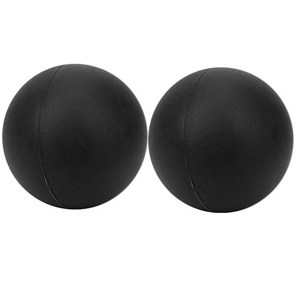 2 st Silikagel Massageboll Yoga Fitnessboll för Smärtlindring Stressavlastning Triggerpunktsbehandling Svart