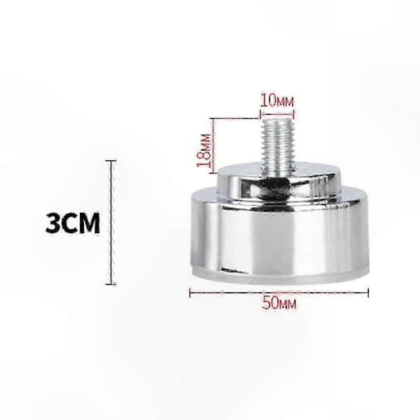Robust møbelstøtte med justerbare metalben og M10-gevindforbindelse Argent 3cm