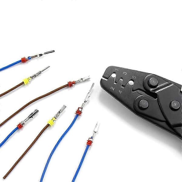 Bilkontaktssæt - 340 stk. terminalstifter, 1/1,5/1,8/2,2/2,8/3,5 mm han- og hunkonnektorer til ledningsnet
