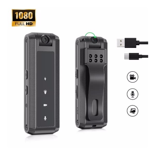 Mini bærbar digital pc-kamera, kropskamera, videokamera, stemmeoptager, hurtig videooptagelse, DV, lydoptagelse, mobil- og mødebrug