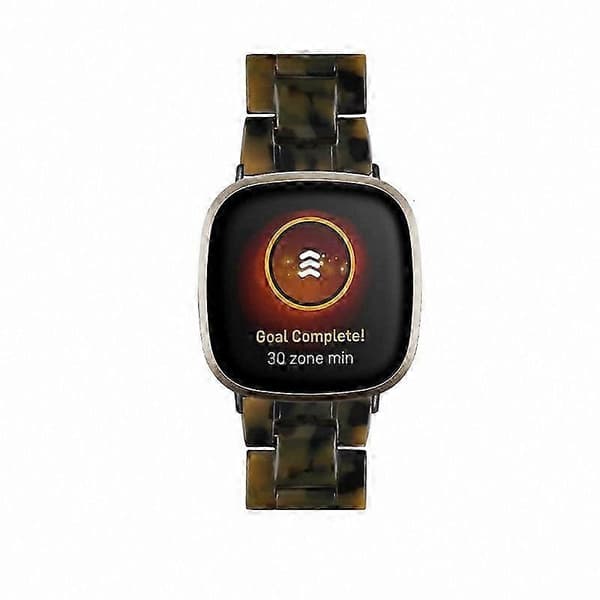 20 mm harpiksrem med spænde i rustfrit stål til Fitbit Versa 4/Sense 2 udskiftningsurrem Matte Army Green