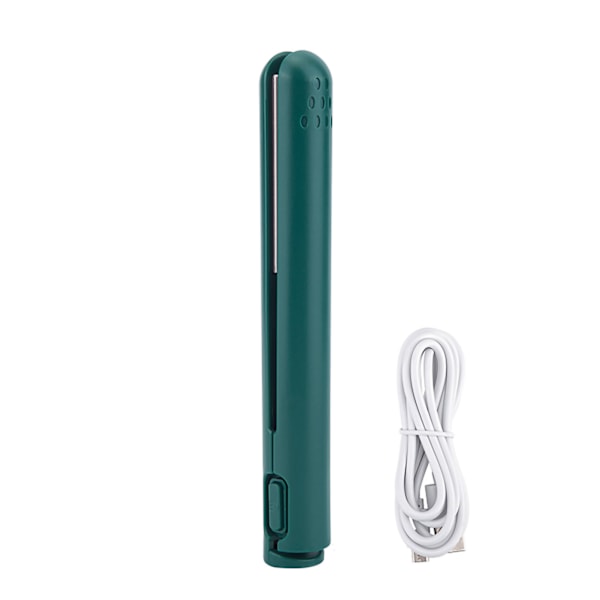 Mini 2 i 1 Glattejern USB Keramisk Opvarmning Glatning Krølle Fladjern Vert