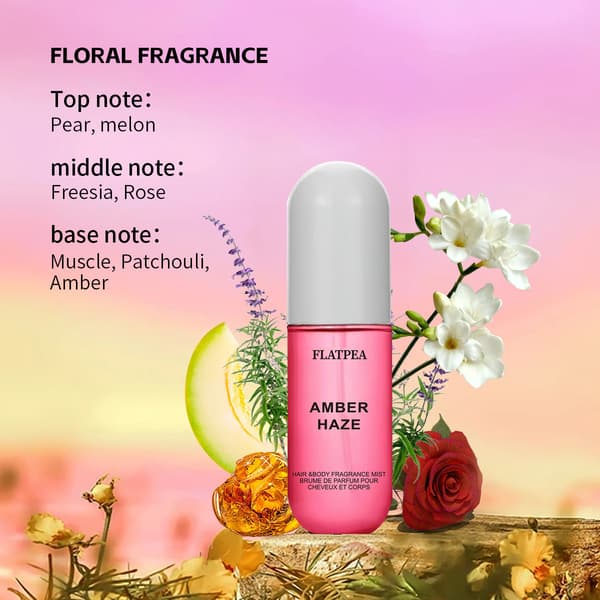 Kapselformad hår- och kroppsdoftspray, Parfym Mist Spray Set om Fyra
