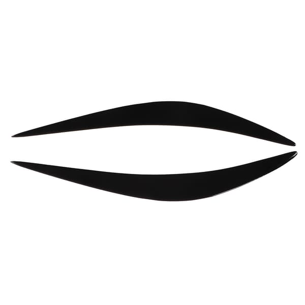 2 stk. Øjenbryn til forlygter, blank sort, slidstyrke, udskiftning til Infiniti Q50 2014-2019