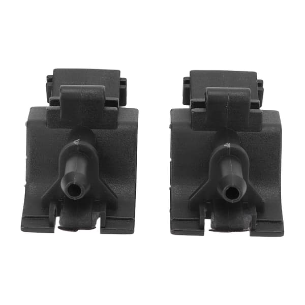 2 stk. Forrude Vaskerdyse 85381‑30110 ABS Sort Høj Styrke til Autoreparation