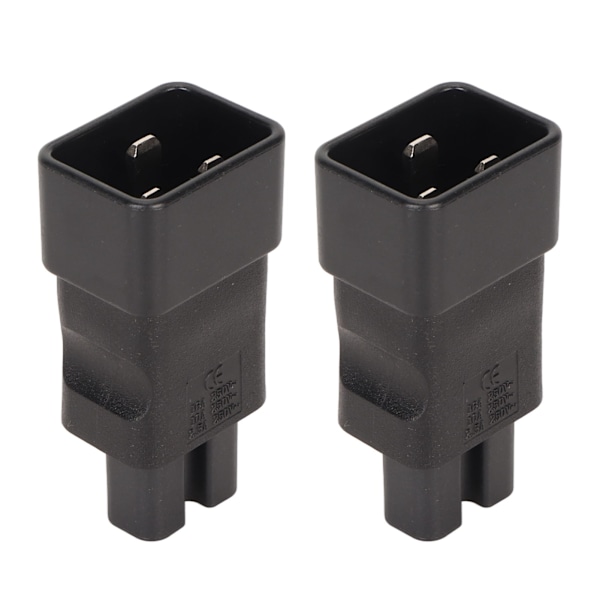 2st IEC320 C20 till IEC320 C15 Strömadapter Professionell Standard Koppar Dator Strömadapter