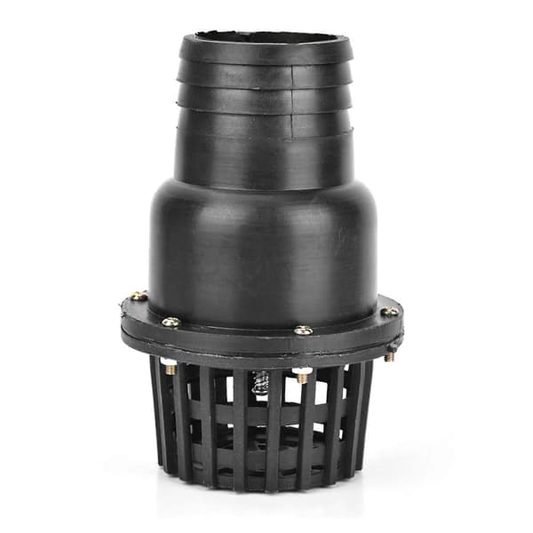 【03】Backventil Vattenpump Fotventil PVC Lågtrycks Platt Backventil för Vätskemaskin Pump Svart (3")