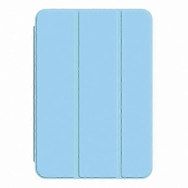 Magnetisk tredobbelt foldbart PU-lædercover til Mini 2024, stødsikkert stativ med sikker fastgørelse LightBlue