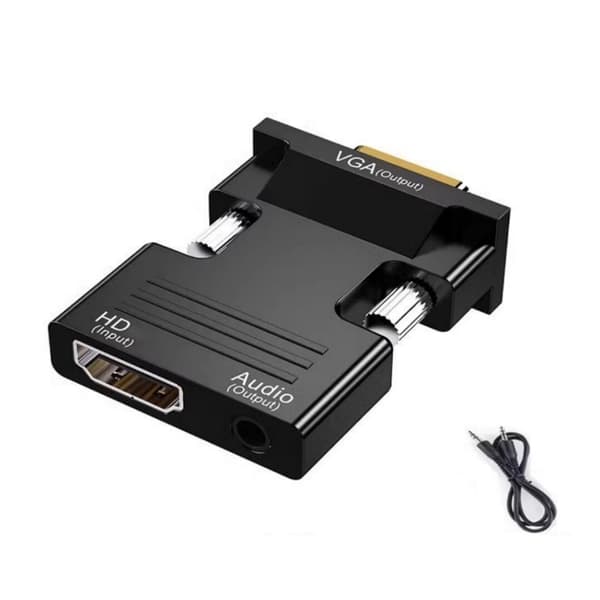 HDMI naaras-VGA urossovitin AUX-lähdöllä