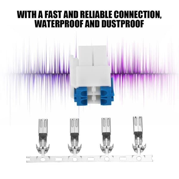 4-benet radiostrømkabelstik til IC-7000 IC-7600/FT-450 TS-480