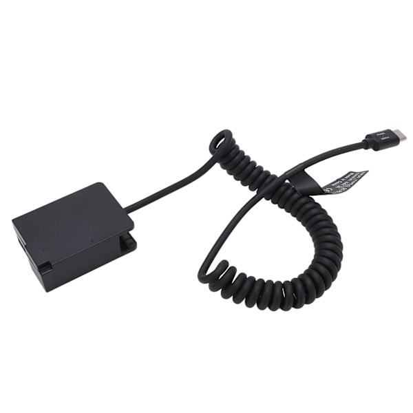 Typ C DMWDCC8 Fullt Avkodad Dummy Batteri Pack Kopplingsadapter med Flexibel Spiralkabel för G5 Kamera