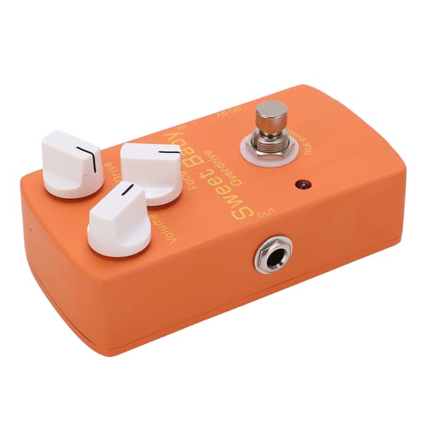 Overdrive Effekt Låg Gain Volym Drive Fokus Rattar Elgitarr Monoblock Effektpedal 5mA