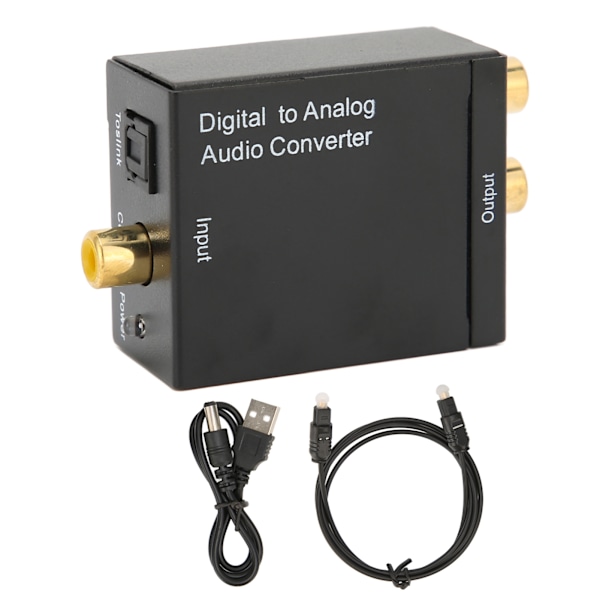 Digital till Analog Omvandlare Professionell RCA Analog till Digital Optisk Omvandlare för Hemmabio